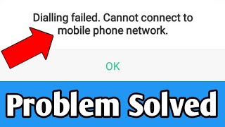 Dialling failed Cannot connect to mobile phone network Problem Solutions in oppo mobile [upl. by Aires685]