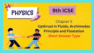 9th ICSE physics solution 9th ICSE physics chapter 5 solution [upl. by Enait858]