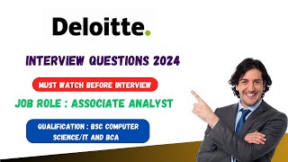 Deloitte NLA 2024  Associate Analyst  Interview questions  Batch 2024 [upl. by Carothers18]