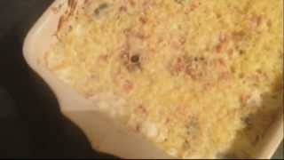 Recette pates  Gratin de Pâtes au jambon et champignons [upl. by Aelahc]