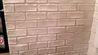 jak zrobić imitację cegieł na ścianie za pomocą goldbandu DIY faux brick wall [upl. by Peugia856]