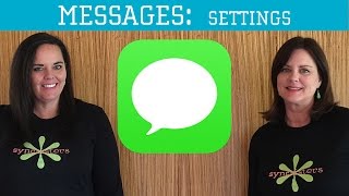 iPhone  iPad Messages  Settings [upl. by Atsok]