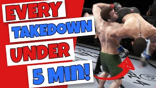 How To Do EVERY Clinch Takedown in UFC 4 in UNDER 5 Minutes UFC 4 Clinch Tips [upl. by Bland]