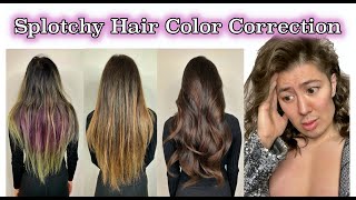 Splotchy Hair Color Correction [upl. by Horan]