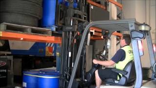 Forklift Training  How to lift a load  Part 56 [upl. by Grogan]