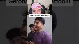 Gerohan got a Tattoo streamer twitch streamertwitch [upl. by Tiedeman]