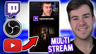 How To Multistream To YouTube Shorts Using OBS Studio 2024 [upl. by Yeleak]