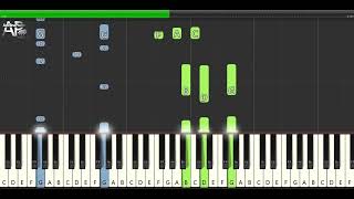 Genesis  Hold On My Heart  Adelina Piano synthesia tutorial [upl. by Nhoj]