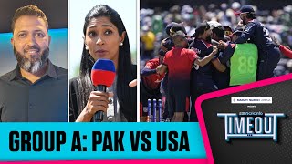 T20 WC 2024  Timeout LIVE  Sensational USA stun Pakistan in a Super Over [upl. by Akemihs]