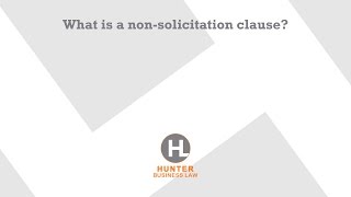 What is a nonsolicitation clause [upl. by Leaffar]