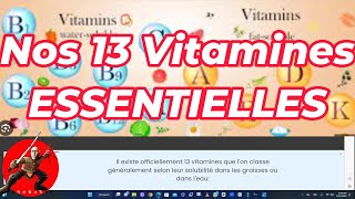 13 Vitamines ESSENTIELLES A quoi elle servent Ou les trouver [upl. by Ardnoed]