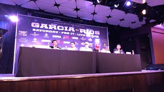 Danny Garcia vs Brandon Rios Press Conference amp Face Off Live [upl. by Nehte]