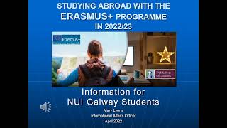 Outgoing Erasmus 202223 Information Video 1 [upl. by Allicerp157]