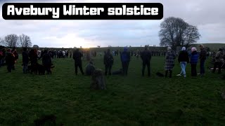 Avebury Stone circle Winter solstice 2023 wild camping sunset night hike and sunrise celebration [upl. by Shoifet]