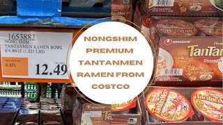 TanTanMen Instant Ramen from Nongshim  Another new ramen option from Costco [upl. by Ardnola]