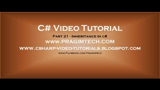 Part 21  C Tutorial  Inheritance in cavi [upl. by Anale]