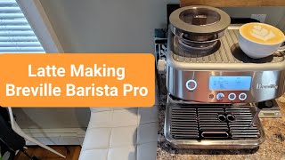 Espresso amp Latte workflow on Breville Barista Pro [upl. by Enelym]