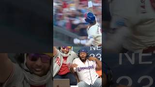 Bryce Harper and Nick Castellanos had Phillies fans going NUTS mlb baseball homerun phillies [upl. by Ahsiram59]