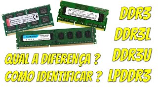 A diferença entre memórias RAM DDR3 PC3 DDR3L PC3L DDR3U e LPDDR3 [upl. by Hake589]