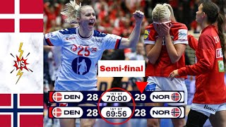 Denmark Vs Norway Handball Highlights Semifinal Womens world cup 2023 [upl. by Botnick]