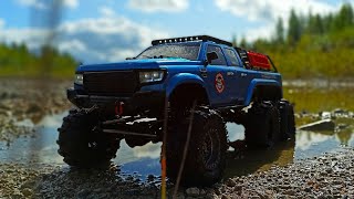 Driving Through Water with an Ford Raptor 6x6 RC How Deep amp Fording Depth movie crossrc emo [upl. by Eseret]