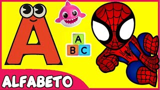 COMO APRENDER O ALFABETO ABCDARIO INFANTIL abc [upl. by Nivets]