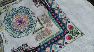 Chatelaine  Pomarium mandala  cross stitch  Martina Rosenberg [upl. by Zednanref857]