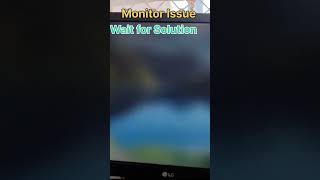 Monitor issue display blinking  how to resolved short video [upl. by Naillimxam]