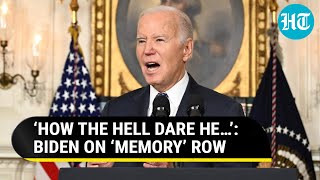 Angry Biden Tells Reporter ‘My Memory Is Fine’ Then Makes Another Gaffe  Watch [upl. by Malony]