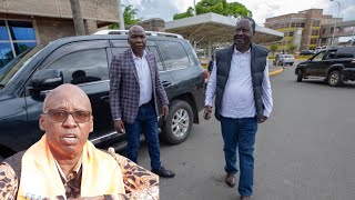 RAILA ODINGA FINALLY ARRIVES AT JIMMY WANJIGIS HOUSE UNDER TIGHT SECURITY [upl. by Bigner]