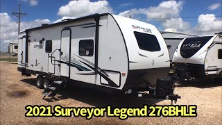 2021 Forest River Surveyor Legend 276BHLE Bunkhouse Travel Trailer [upl. by Anaiad32]