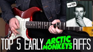 Top 5 EARLY ARCTIC MONKEYS Riffs [upl. by Ycinuq264]