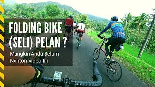 Gowes Bareng Folding Bike Sepeda Seli ke Embung Batara Sriten  Vlog Road Bike Indonesia [upl. by Driscoll383]