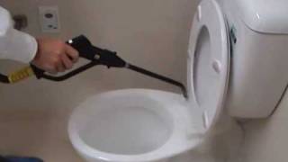 How to Steam Clean Hospital Bathroom Toilets in 4 minutes [upl. by Karrah]