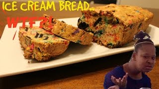 EASIEST RECIPE EVER Ice Cream Bread [upl. by Toma]