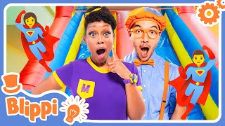 My Body Superpower  Blippi  Dance Party Songs 2024 🎤 Sing and Dance Along 🎶 [upl. by Shaffert]