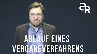 Ablauf eines Vergabeverfahrens  Vergaberechtslexikon [upl. by Rimat510]