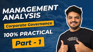 Management Analysis  Part 1  Equity Research  Corporate Governance [upl. by Philemon]