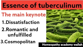 Essence Of Tuberculinum  Homeopathic Medicine 💊 Tuberculinum  Explain By Dr bill Gray [upl. by Benedix]