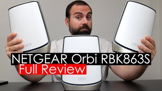 NETGEAR Orbi RBK863S Review  Mesh WiFi 6  Unboxing Speed Tests Range Test App and Web Interface [upl. by Weitzman]