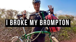 Brompton Vs Gravel  It Broke [upl. by Gentes632]