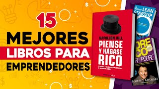 📚 15 Mejores Libros para Emprendedores 📕 Libros que Cambiaron Mi Vida [upl. by Leatrice]