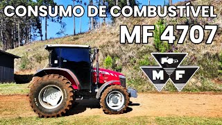 Consumo de Diesel do MF 4707 na Grade Aradora [upl. by Esylla]