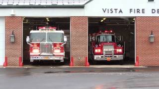 Vista FD Car 2561  Engine 141 Responding [upl. by Yreffoeg433]