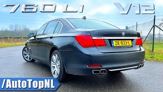 BMW 7 Series V12 760Li F02  REVIEW on AUTOBAHN by AutoTopNL [upl. by Ijok]