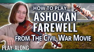 How to play Ashokan Farewell  Play Along  Violin Tutorial [upl. by Zolnay562]