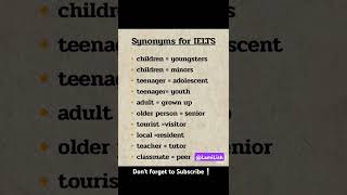 Synonym for IELTS synonym learn english fyp [upl. by Selina501]