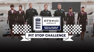 England Cricket Team  Pit Stop Challenge  2015 Formula 1 Etihad Airways Abu Dhabi Grand Prix [upl. by Tadio]