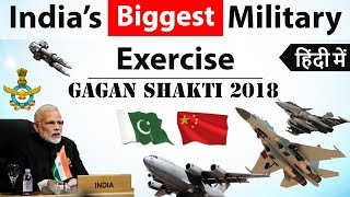 Gagan Shakti 2018  Indias biggest military exercise  Two front War with China Pakistan [upl. by Nodroj953]