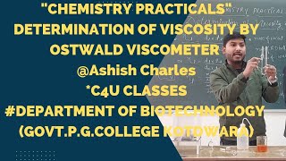 Determination of Viscosity by Ostwald viscometer LIQUID STATEVISCOSITY for BSc1st yearSem [upl. by Catt189]